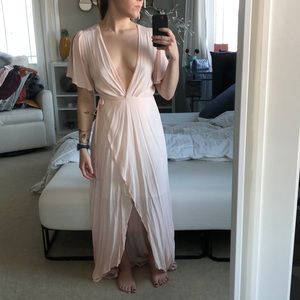 Pink flowy dress